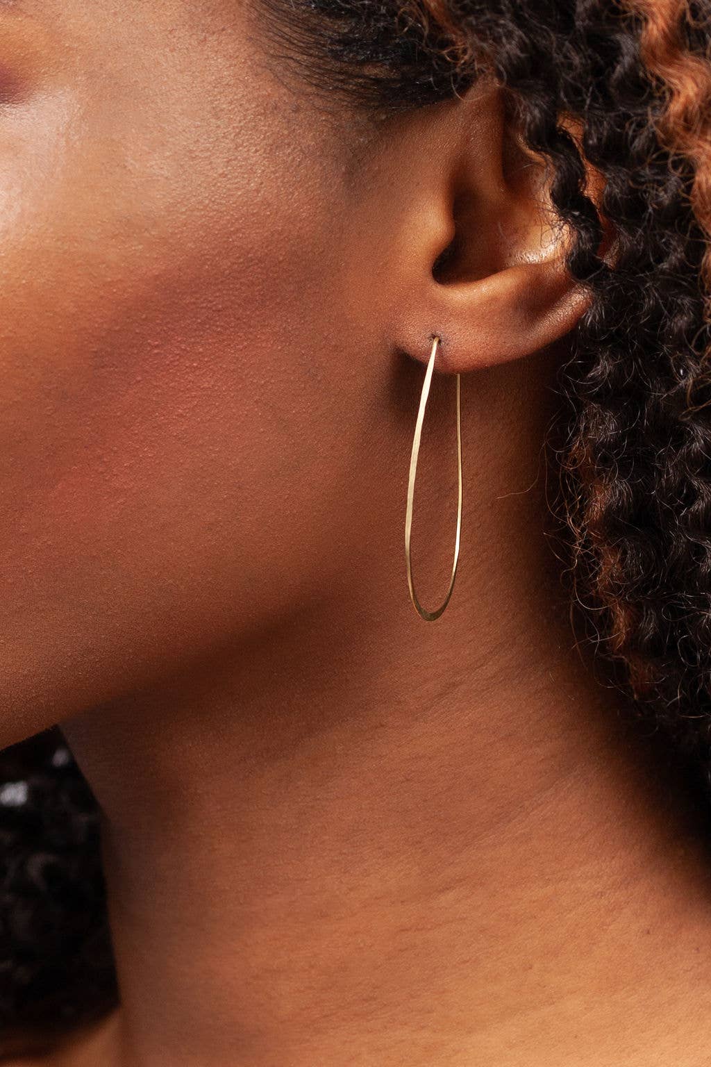 Forai - Wholesale Hoop Earrings - Azmera Hammered Hoop Earrings in 14K Gold Filled1