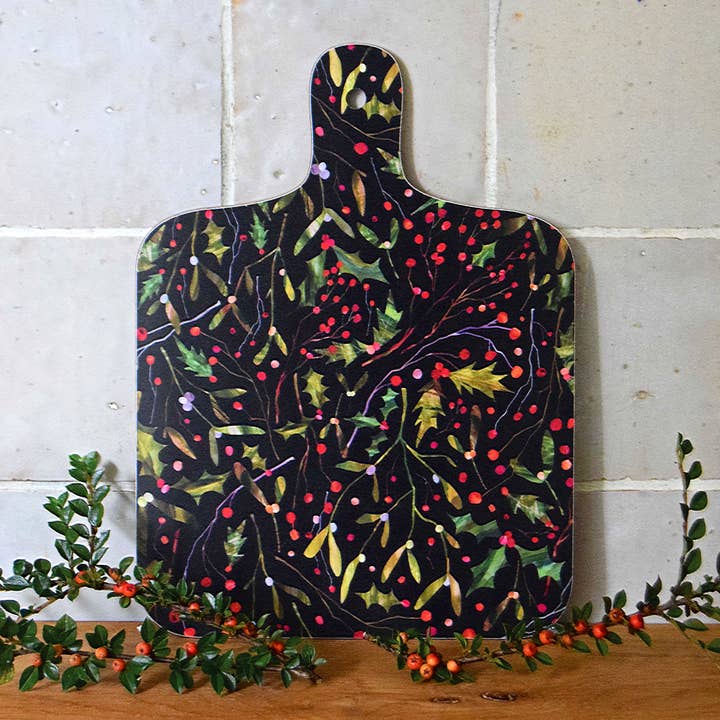 Freya Snow - Wholesale Cutting Board - Winter Berries Mini Chopping Board / Melamine Cutting Board0