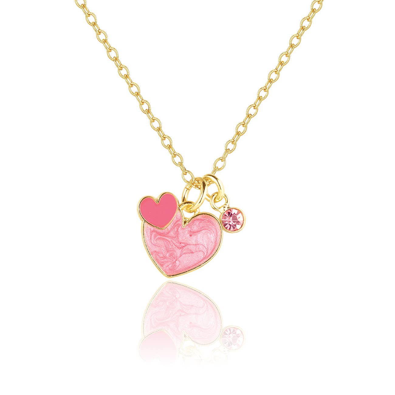 Girl Nation - Wholesale Kids Necklace - Kids - Valentines Day Heart 2 Heart Necklace | Sweet Petite
1