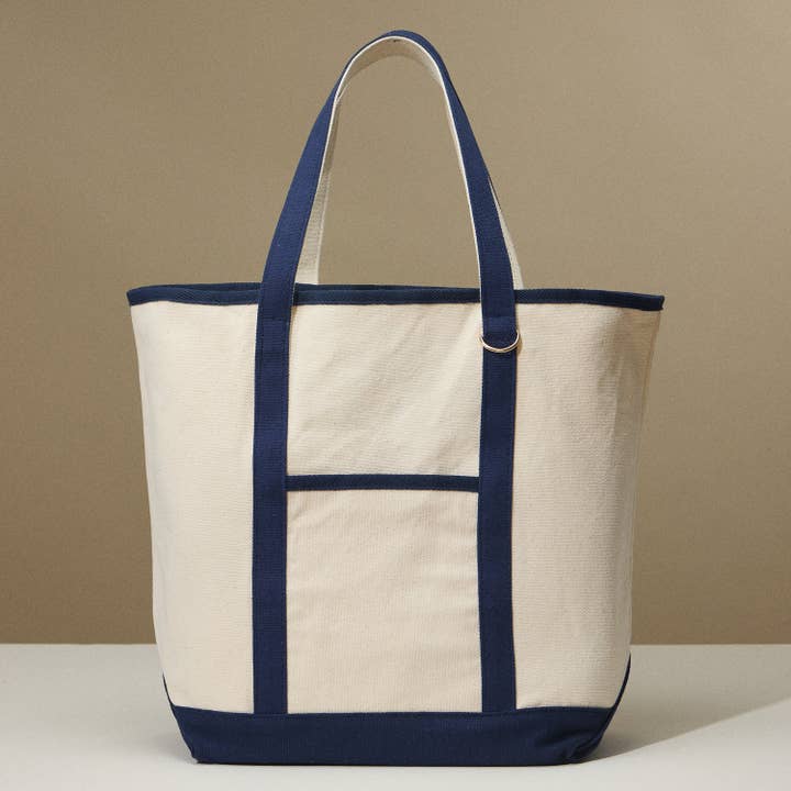 Lilla Haven - Wholesale Tote Bag - Women's - Ecofriendly Basic Cotton Canvas Everywhere Carry Tote Bag with Charm Holder9