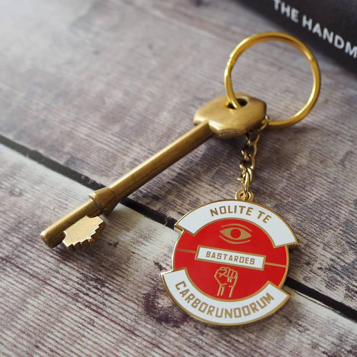 Nolite Te Bastardes Carborundorum Keyring - Handmaid's Tale for wholesale by LiteraryEmporium