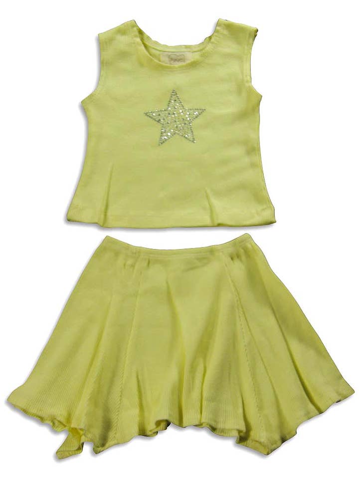 Eastern Off Price – wholesale Top & leggings set – Kids – Psketti - Little Girls' Tank Skirt Set0