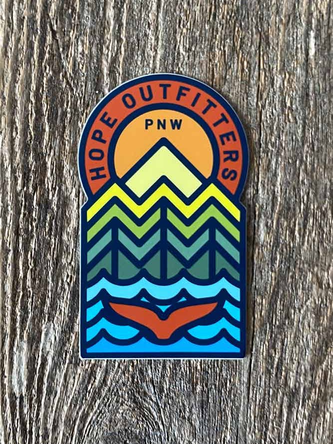 PNW Sea to Summit Sticker for wholesale by Hope Outfitters