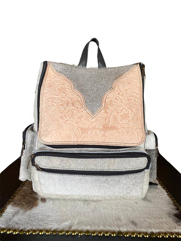 Mochila de piel de vacuno para venta al por mayor de Luises Perez Imports LLC