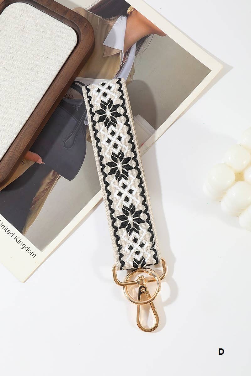 Vanilla Monkey - Wholesale Keychain - Unisex - Jacquard Weave Wristlet Keychains1