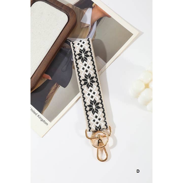 Vanilla Monkey - Wholesale Keychain - Unisex - Jacquard Weave Wristlet Keychains1