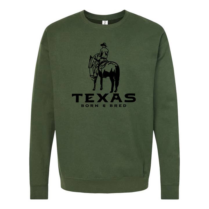 Texas Cowboy Sweatshirt for wholesale by Made in Texas Co.