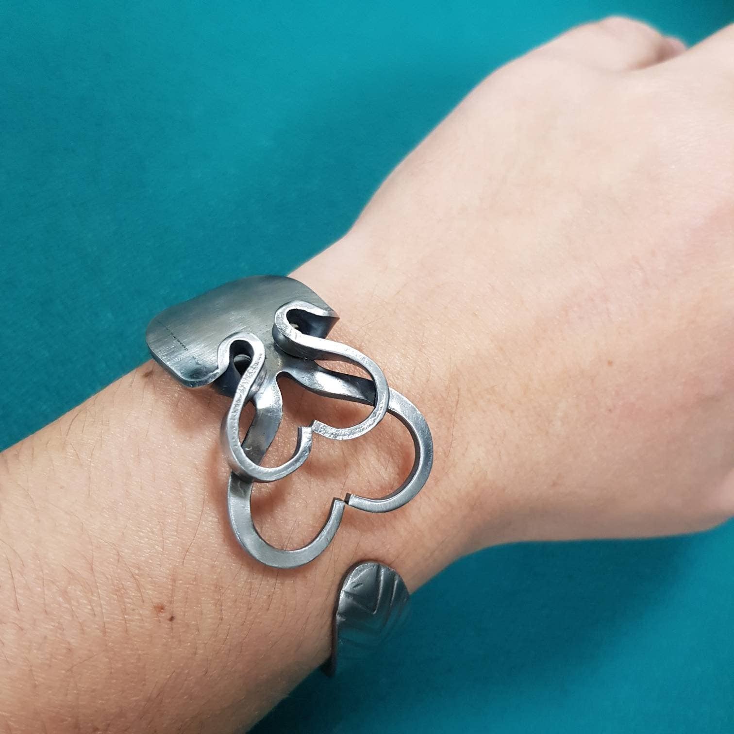 Gleamlety - Vente Bracelet manchette - Bracelet fourchette à bijoux avec couverts