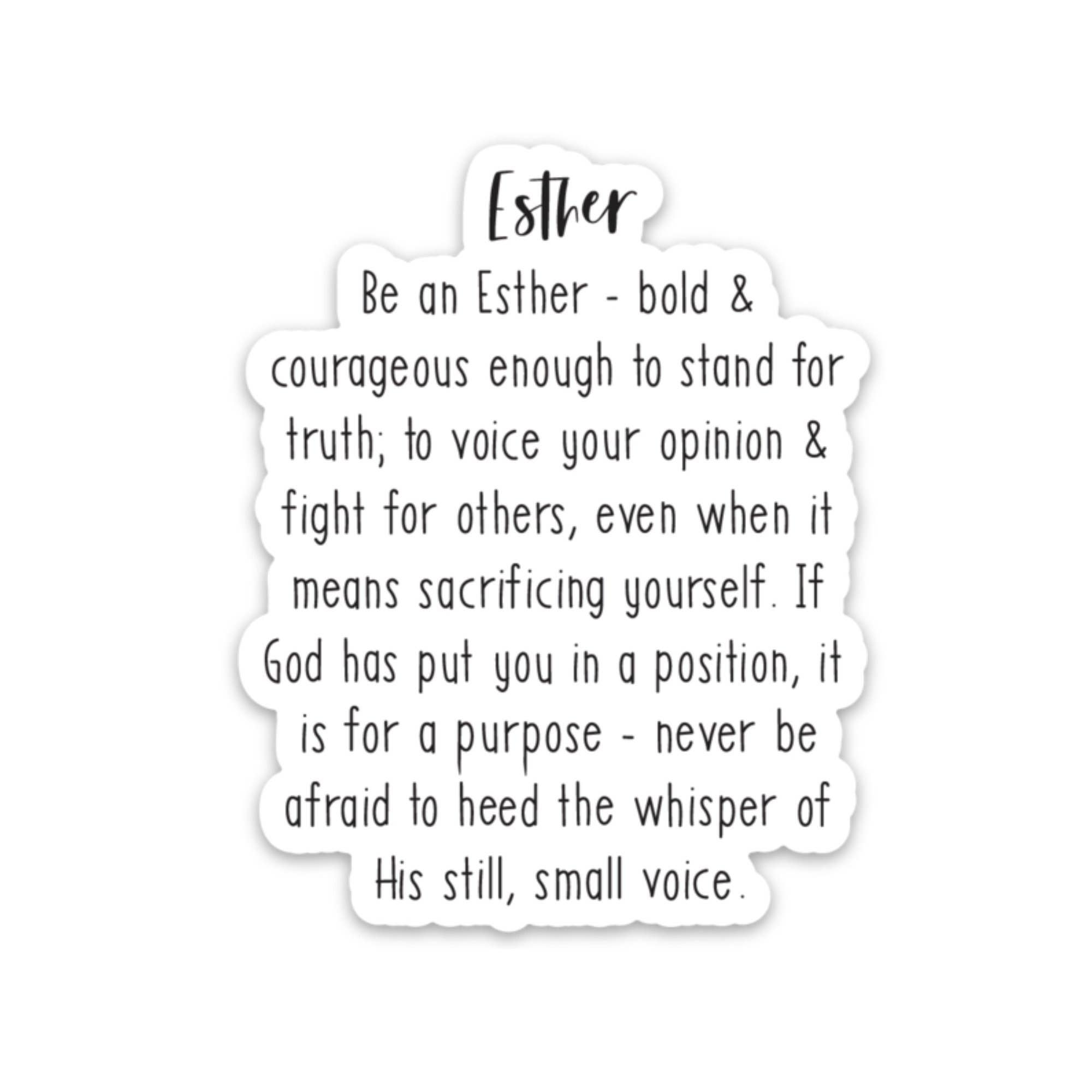 swaygirls - Wholesale Sticker - Esther Sticker | Christian decals & stickers