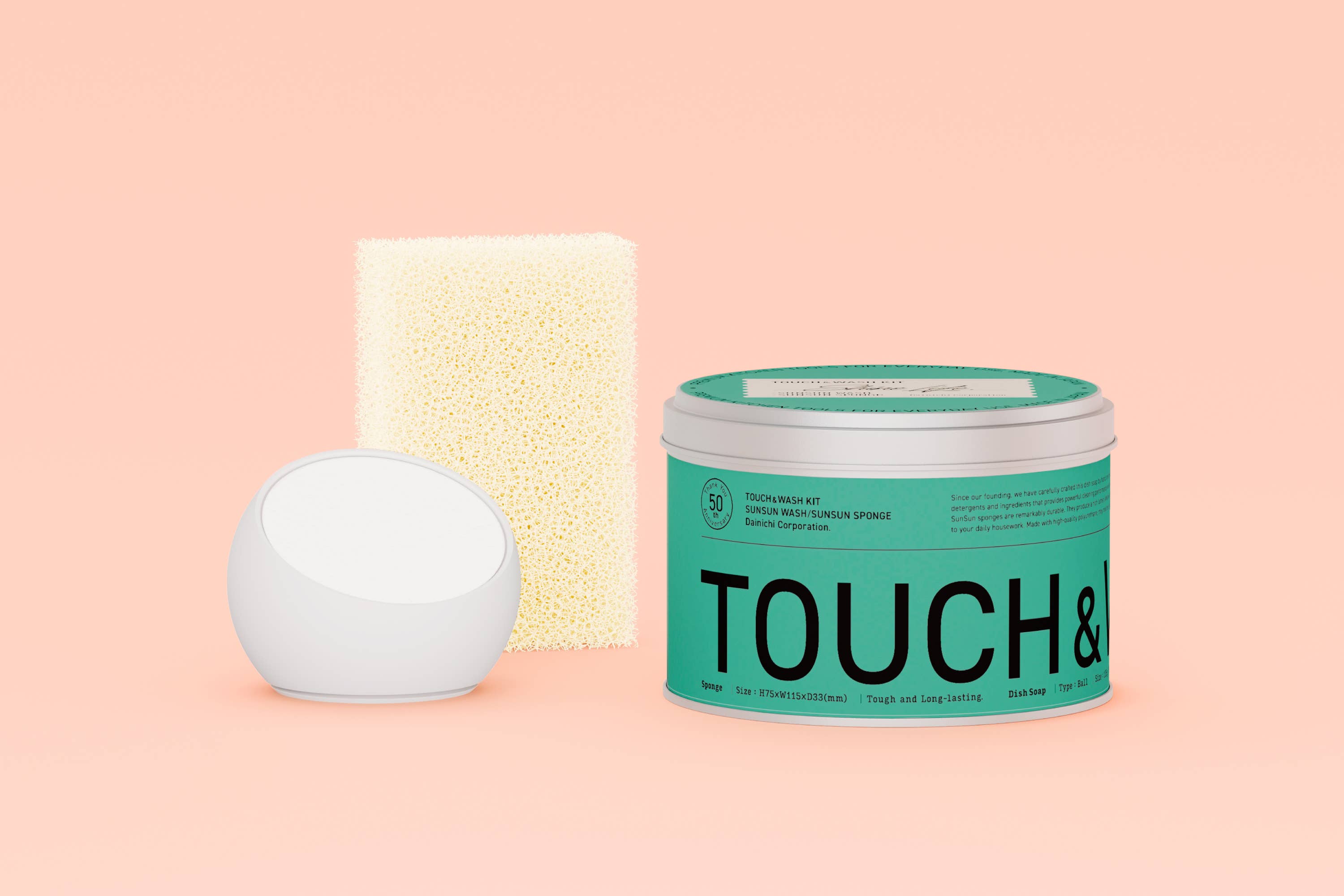 REALJAPANPROJECT - Wholesale Dish Soap - 【Sunsun Sponge】TOUCH & WASH KIT