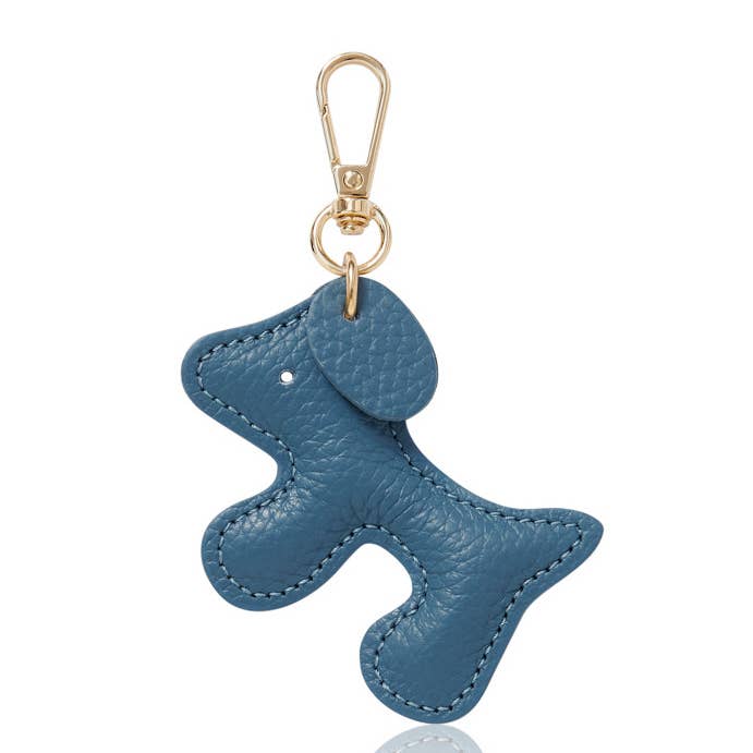 MONTTE DI JINNE - Wholesale Keychain - Women's - Italian Handmade Leather Dog-Shaped Keyring Bag Charm