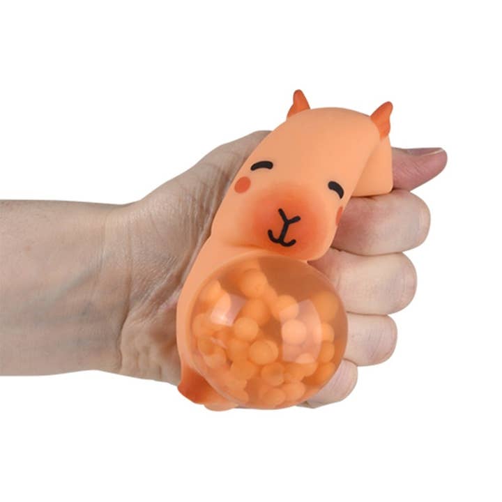 La Luna Bella - Toys - Vente Jouet classique – enfant - Boule Capybara à perles compressibles de 3,5 po-LLB Toys- LLB Toys4