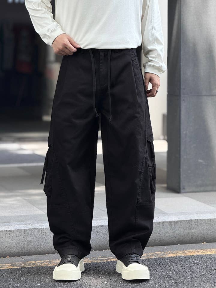 PLACED BY GIDEON - Wholesale Pants – Men's - Urban Style Cargo Pants with Side Pockets0