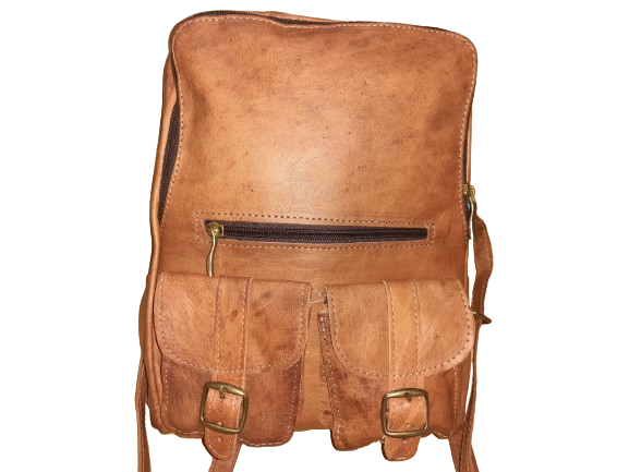 Hecho a mano - Wholesale Backpack - Women's - Marrakech Colegial Double Pocket Backpack0