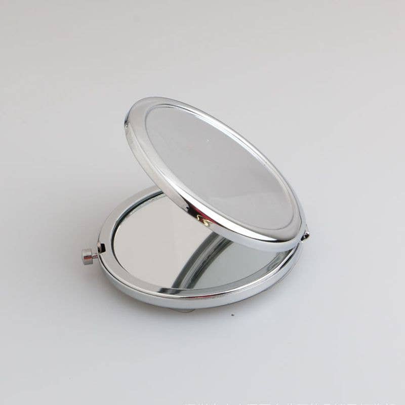 NationInFashion - Wholesale Compact Mirror - Portable Mini Makeup Mirror Round Folding Engravable Mirror 0