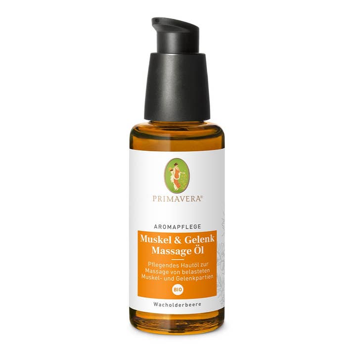 Aromatic care muscle & joint massage oil organic for wholesale by PRIMAVERA