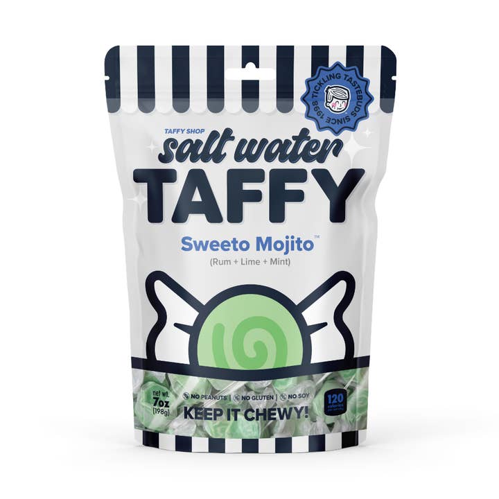 Sweeto Mojito™ Taffy (Rum+Lime+Mint) for wholesale by Taffy Shop