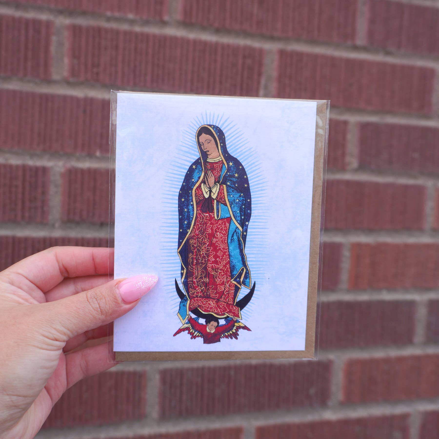 Erica Alfaro Designs - Vendita all'ingrosso Biglietti di auguri generici - Biglietto di auguri Virgen De Guadalupe1