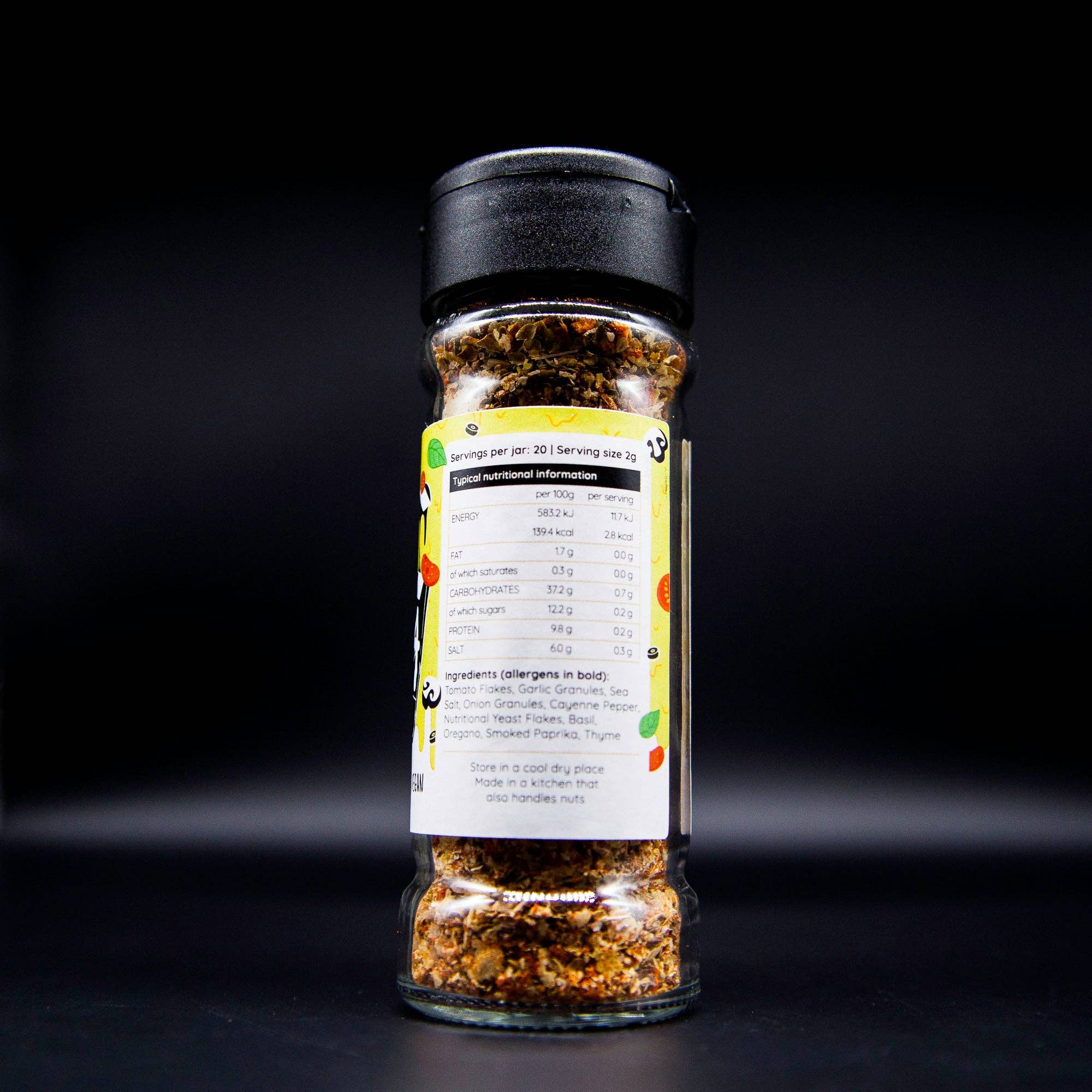 Condimaniac Limited – wholesale Dried spice mix – Condimaniac's Pizza The Action - Pizza Seasoning (40g)6