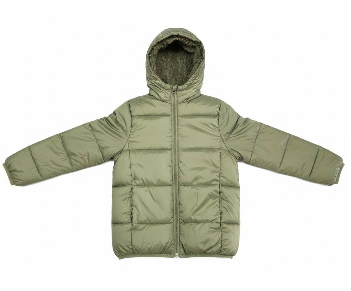 1826 - Vente Doudoune – enfant - Doudounes à capuche doublées en sherpa pour garçons 1826 tailles 4-2012