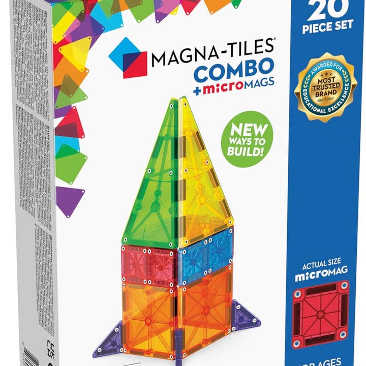 Magna-Tiles - Wholesale Building Set - Kids - Magna-Tiles Combo 20-Piece Set0