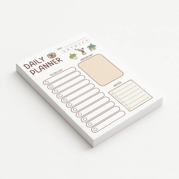 Enchanted Farie Designs - Wholesale Planner - Cozy Daily Planner Notepad | Minimal To-Do List Pad