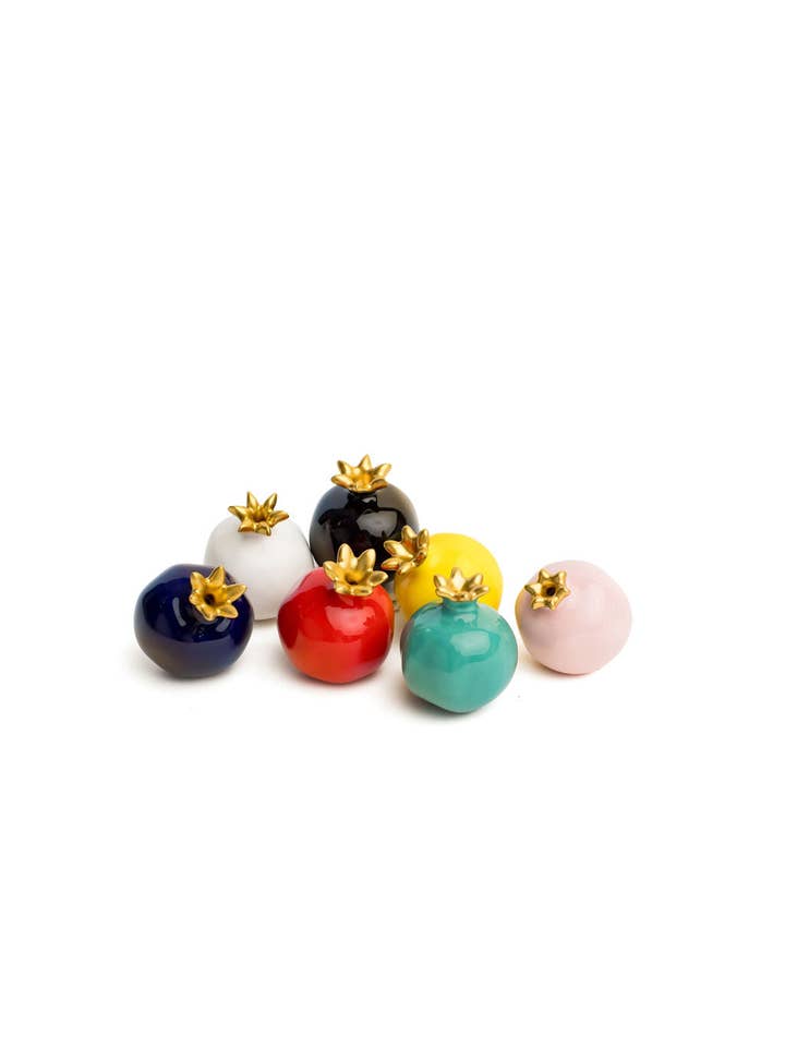 Colorful Mini Pomegranates - 3 inches for wholesale by Flair Interiors