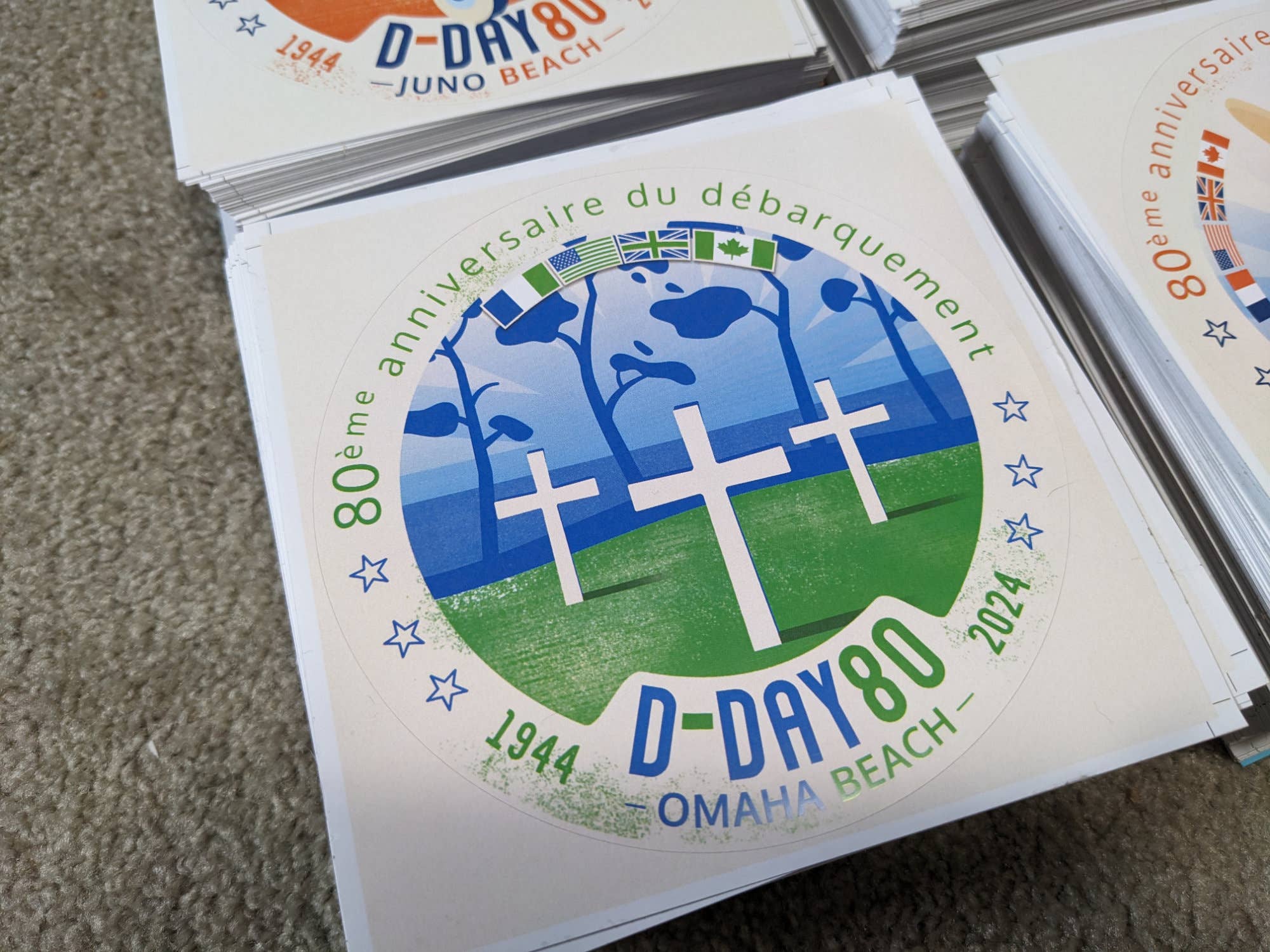 Creavisa - Vendita all'ingrosso Adesivo - Adesivo "Omaha Beach" - 80 anni dallo sbarco del D-Day1