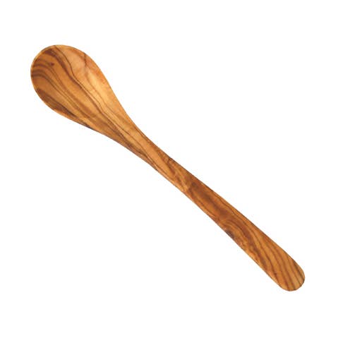 Olive Wood Tasting Spoon 8” for wholesale by Naturally Med Inc.