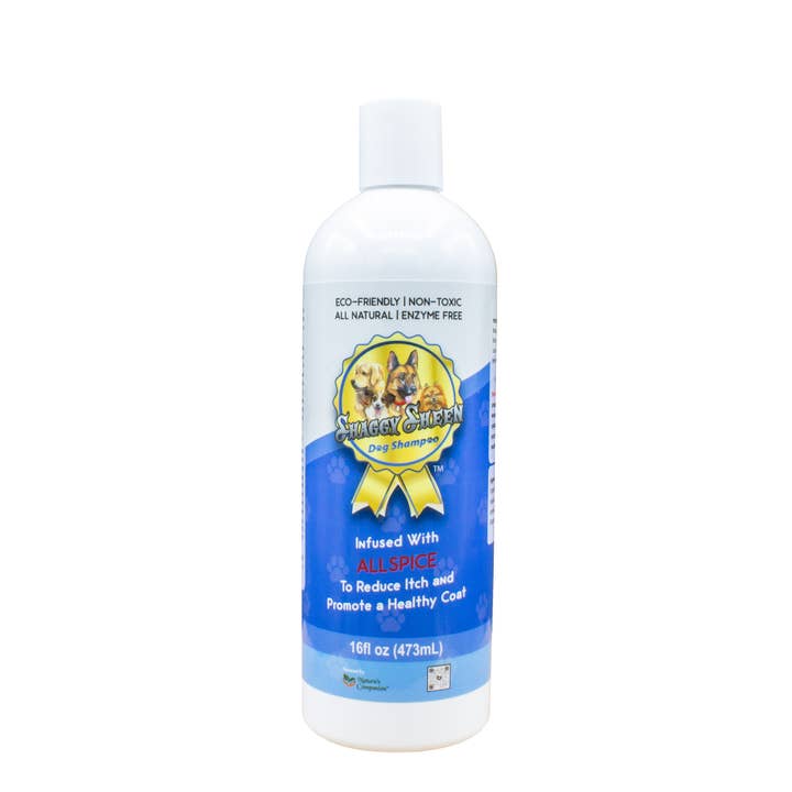 Shaggy Sheen AllSpice Dog Shampoo 16oz. for wholesale by Nature’s Companion