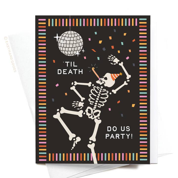 Tarjeta de Felicitación "Hasta que la Muerte Nos Haga Fiesta" para venta al por mayor de Easyhand Goods – formerly Onderkast