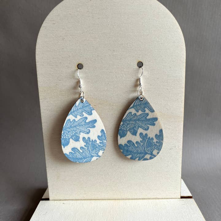 Beth Lewis Art – wholesale Dangle earrings – New Colourful Wooden Earrings