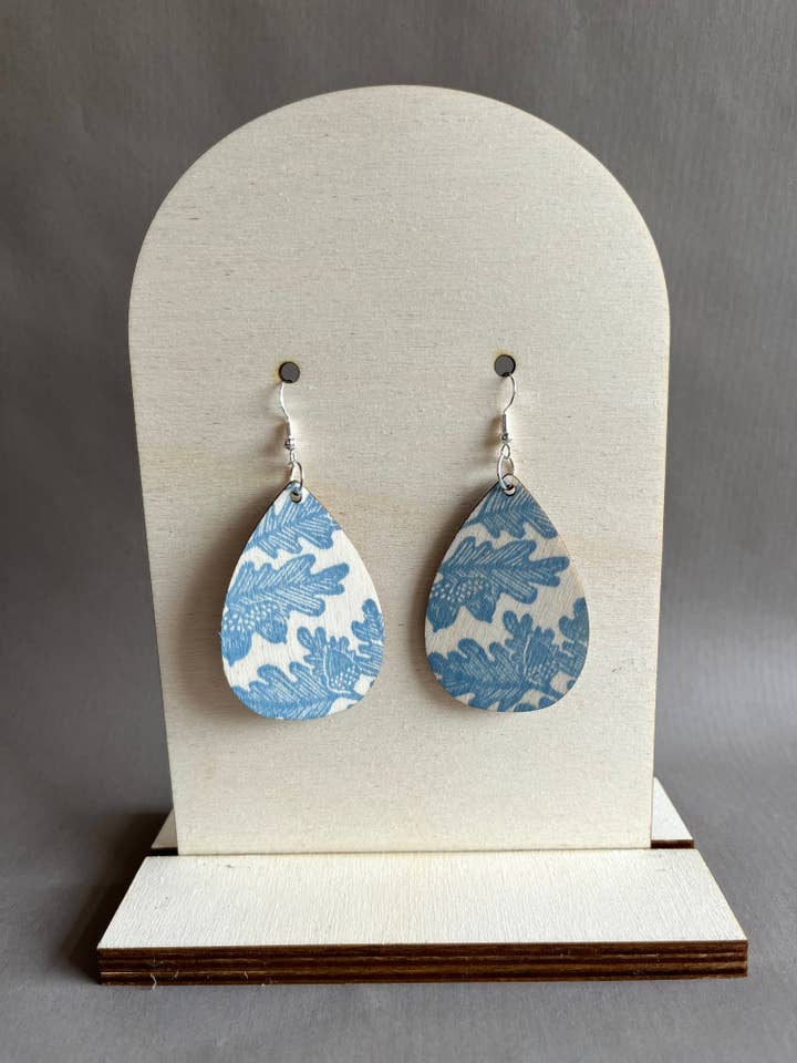 New Colourful Wooden Earrings for wholesale by Beth Lewis Art