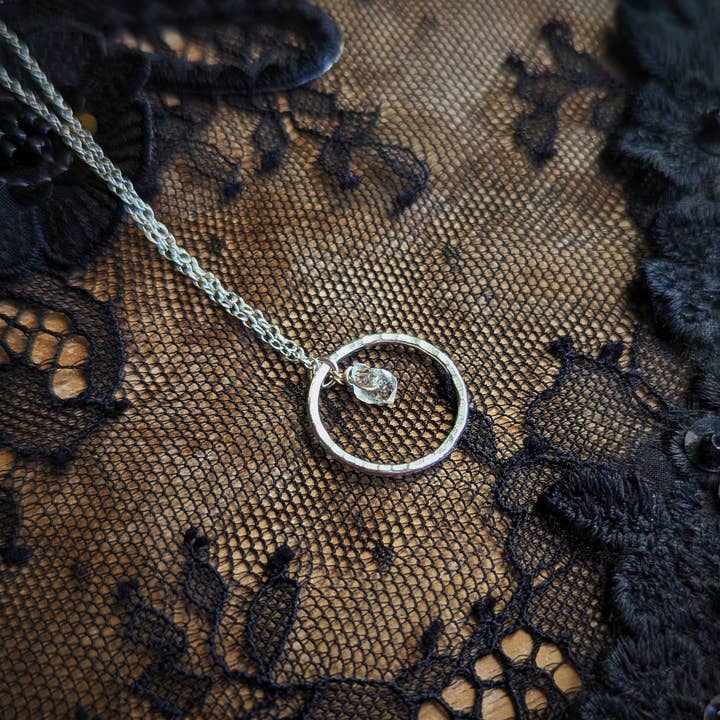 Maxi Cif Designs - Wholesale Pendant/Charm Necklace - Herkimer Diamond Roundabout Necklace