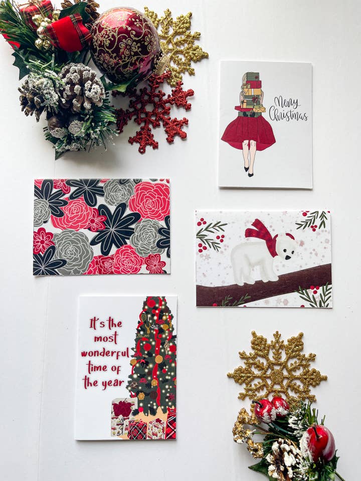 Holiday Christmas Card Pack for wholesale by HH and Grace Co