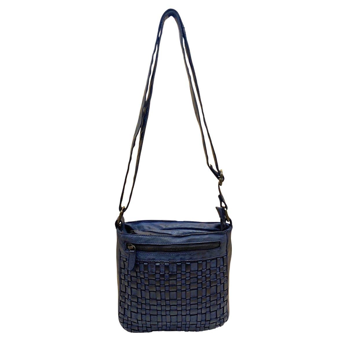 Arrigo - Wholesale Crossbody Bag - Women's - Arrigo Braided Leather Crossbody Shoulder Bag - 4 Colours11