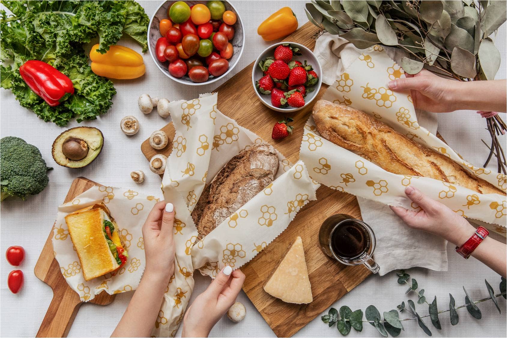 wrapéo - Wholesale Food Storage Wrap/Bag - wrapéo vegetable waxes - set of 2 L - wra0143324