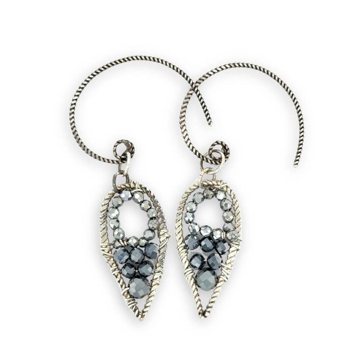 Coal Dagger Hoop Earrings E84682 for wholesale by Art by any Means Jewelry
