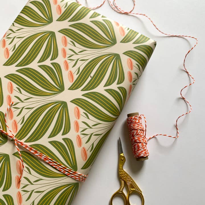 Rebecca Jane Woolbright - Wholesale Wrapping Paper Roll - Oma's Garden Wrapping Paper | 2 Sheets, 20" x 29" 3