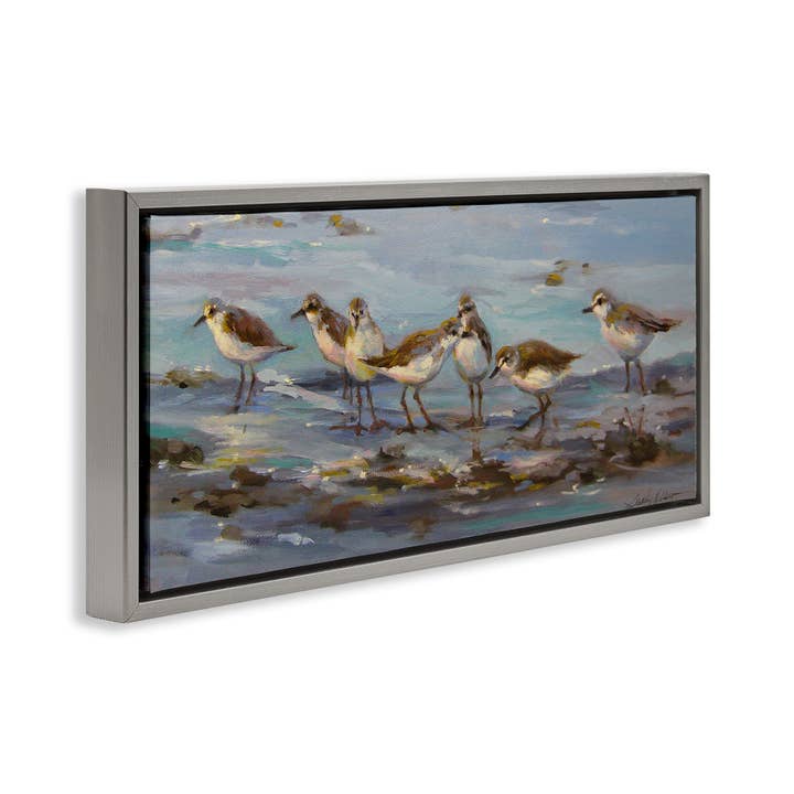 Stupell Industries - Wholesale Wall Sign - Sandpiper Flock on Shore - Framed Wall Art21