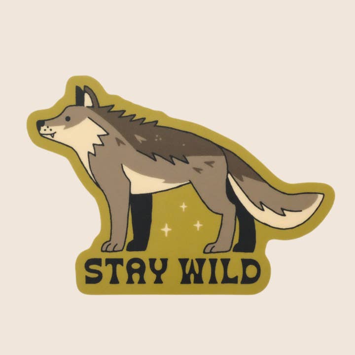 Adesivo Lupo Selvaggio per la vendita all'ingrosso da parte di Camp Mustelid