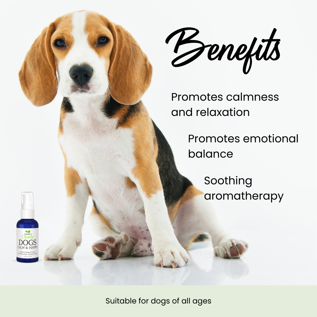 Isabella's Clearly - Wholesale Pet Spray - Dog - CALM & HAPPY, Calming Aromatherapy for Dogs with Hemp Oil4