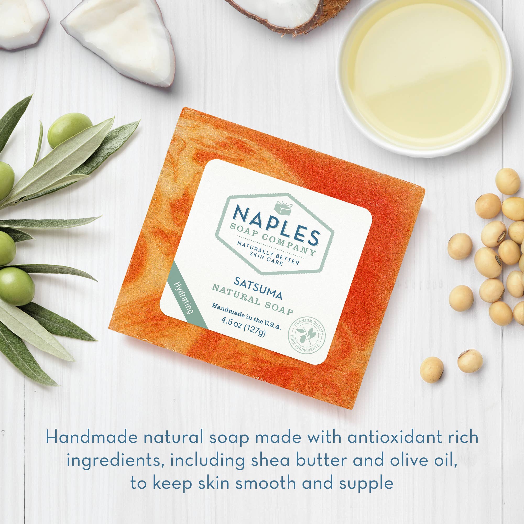 Naples Soap Company | Clean Beauty, Natural Bath & Body - Wholesale Bar Soap - Satsuma Natural Soap4