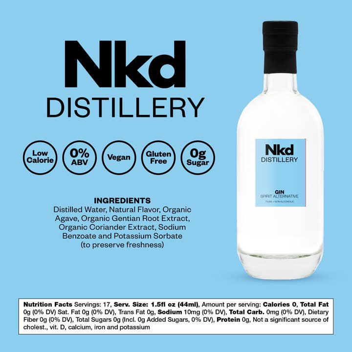 Nkd Distillery - Wholesale Non-Alcoholic Spirits/Wine/Beer - Non Alcoholic Gin Alternative2