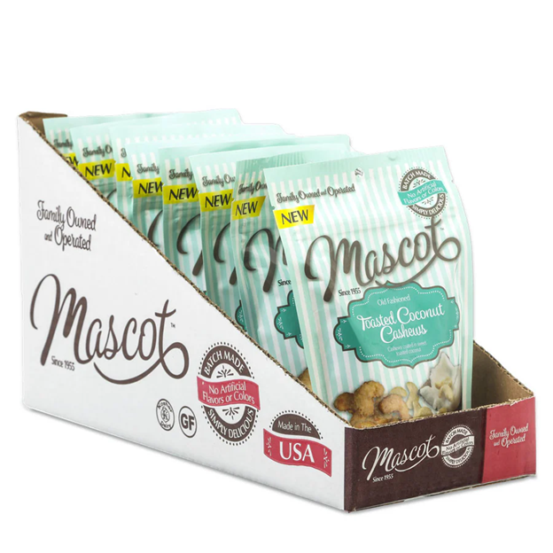 Mascot Pecan - Wholesale Nuts - Old Fashioned Toasted Coconut Cashews3