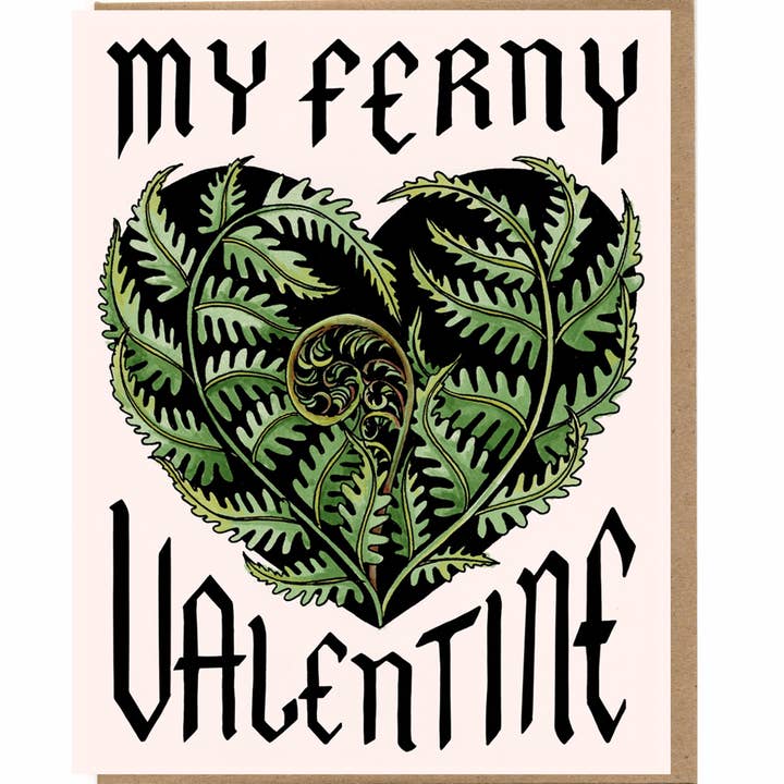 My Ferny Valentine Card for wholesale by Mattea
