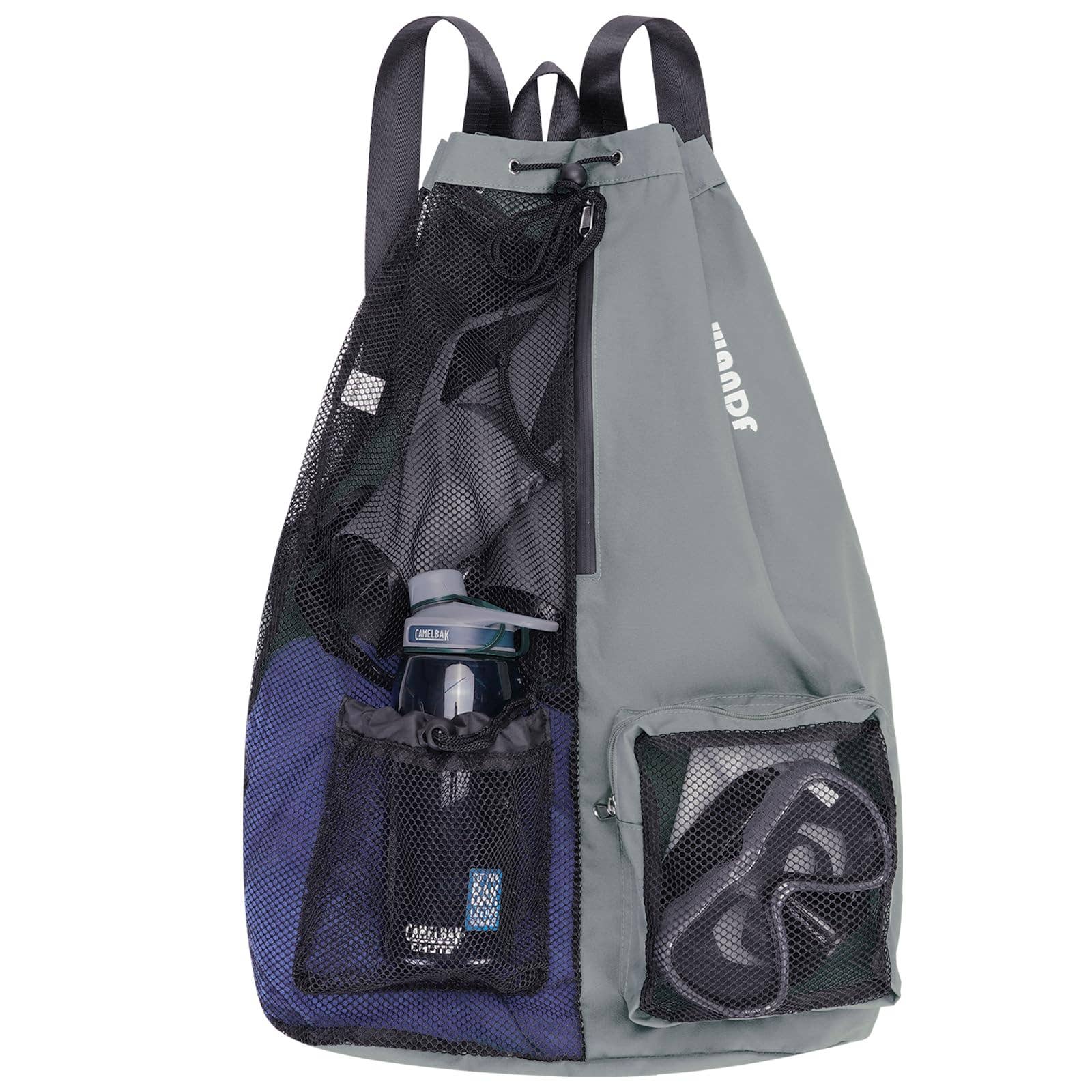 wandf - Wholesale Beach Bag - WANDF Mesh Drawstring Backpack with Wet Pocket Beach Bag23