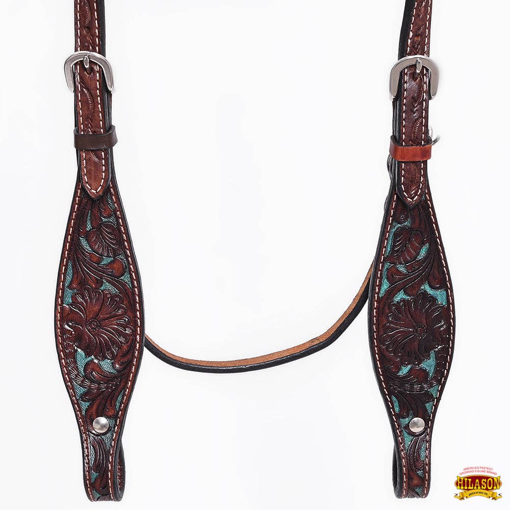 HILASON - Wholesale Horseback Riding Gear - HILASON Western Horse Headstall Breast Collar Set Tack Genuine American Leather | For Horses Headstalls159