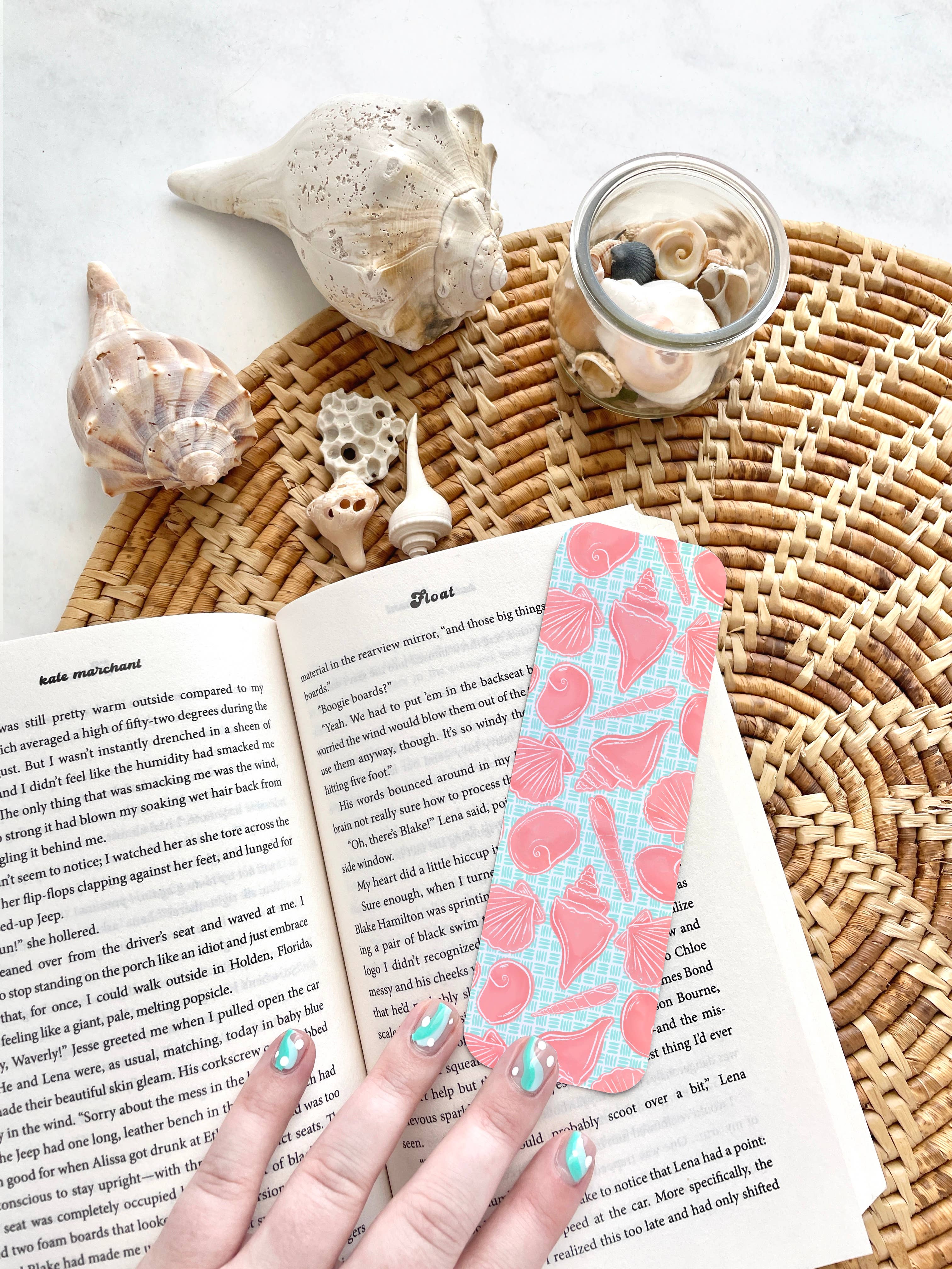 25 Sweetpeas - Wholesale Bookmark - Sea Shell Bookmark, Beach, Coastal Bookmark2