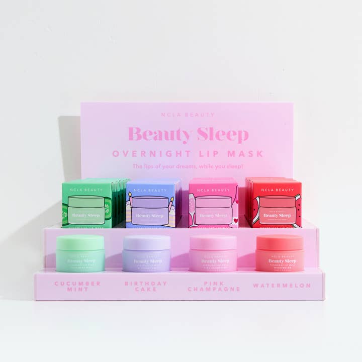 NCLA Beauty - Wholesale Lip Treatment/Mask - Beauty Sleep Lip Mask Bundle w/ FREE display